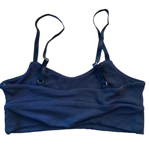 Athleta Well Rested Rib Sleep Bra Black XS - Picture 6 of 8